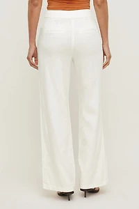 Pantalon à jambe droite Yasmin en lin