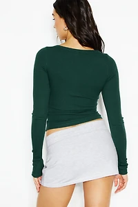 SnatchRib Crossover Longsleeve Top