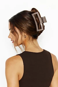 Grosse pince à cheveux rectangulaire
