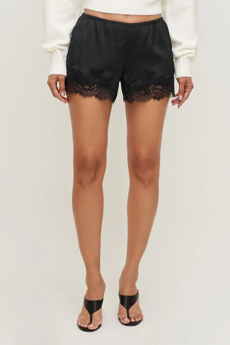 Lace Satin Shorts
