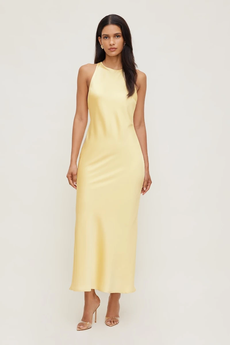 Andy Satin Maxi Dress