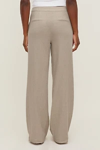 Pantalon à jambe droite Yasmin en lin