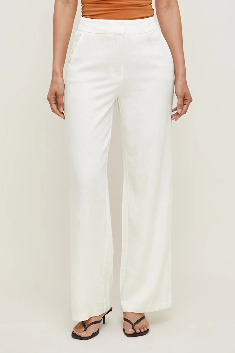 Yasmin Linen Straight Leg Pants