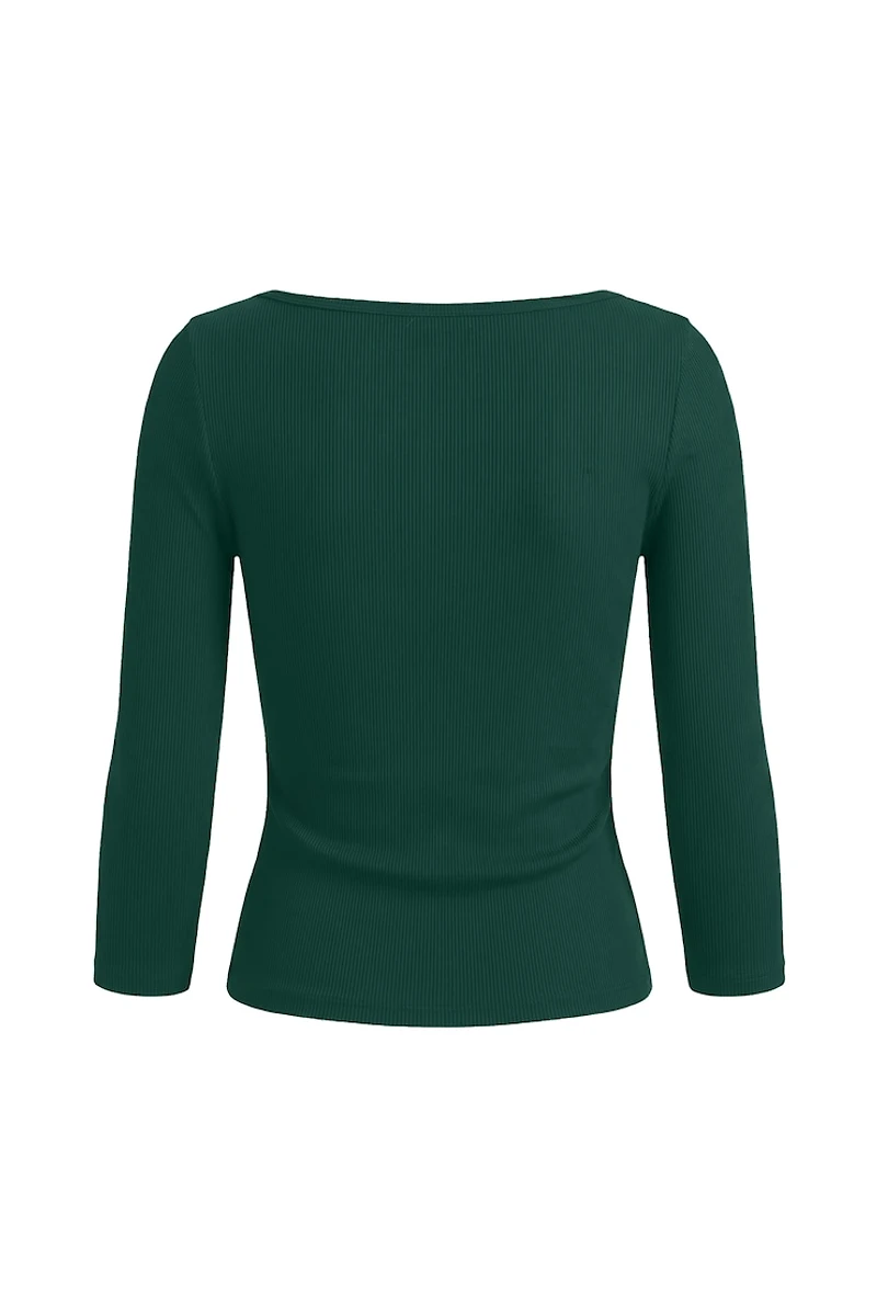 SnatchRib 3/4 Sleeve Top