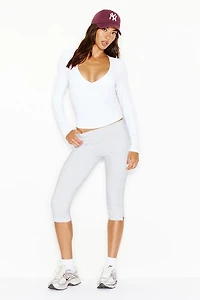 Sleek Plunge Longsleeve Top