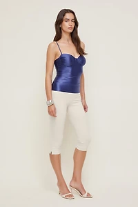 Monet Stretch Satin Top