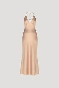 Livia Satin Maxi Dress