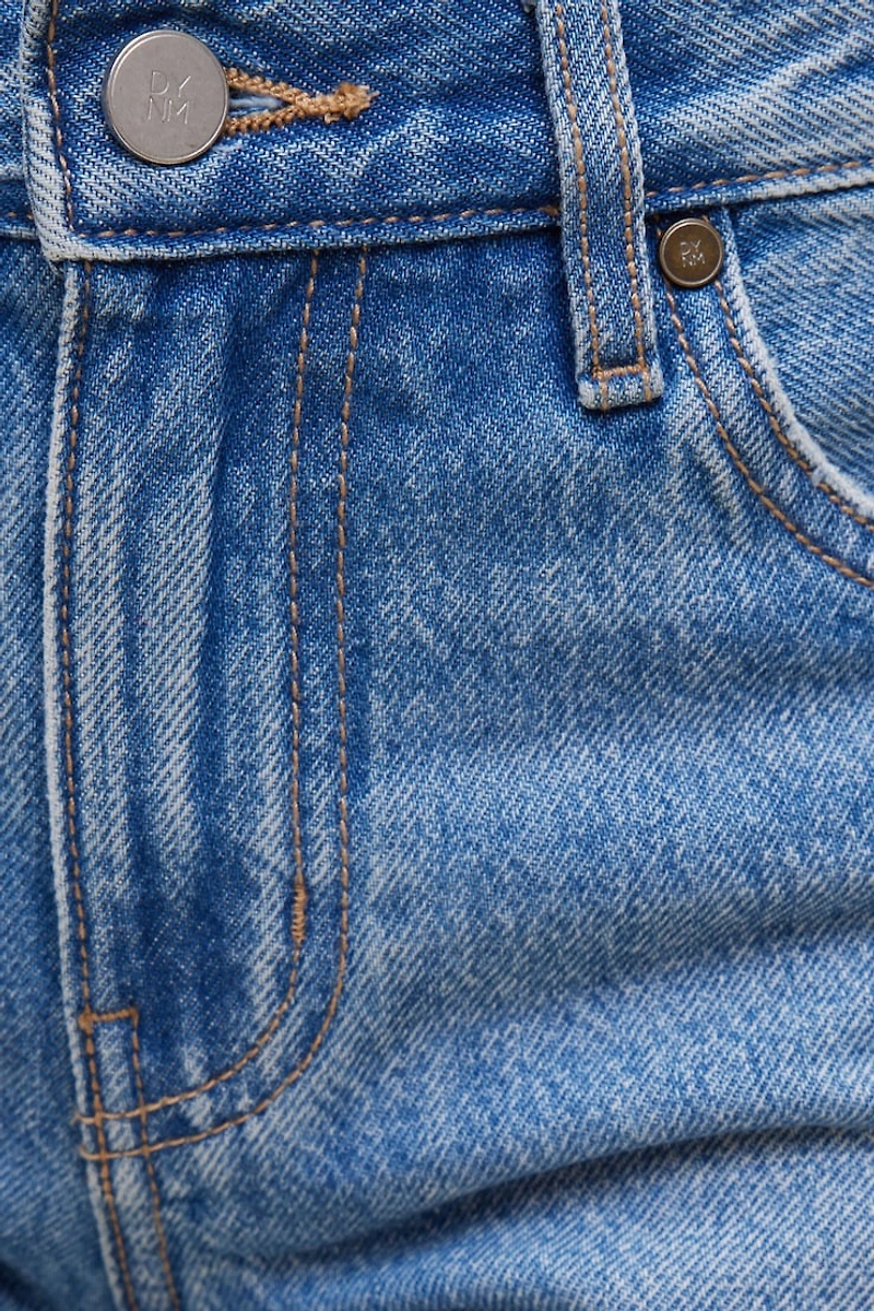 Short en denim décontracté à taille mi-haute James