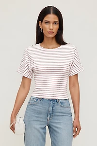 Andrea Striped Cotton T Shirt