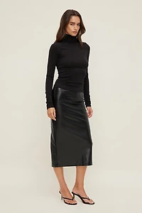 Fitted Turtleneck Top