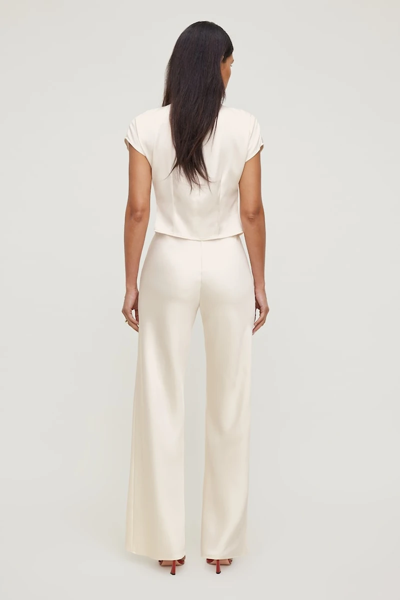 Izzy Wide Leg Satin Pants