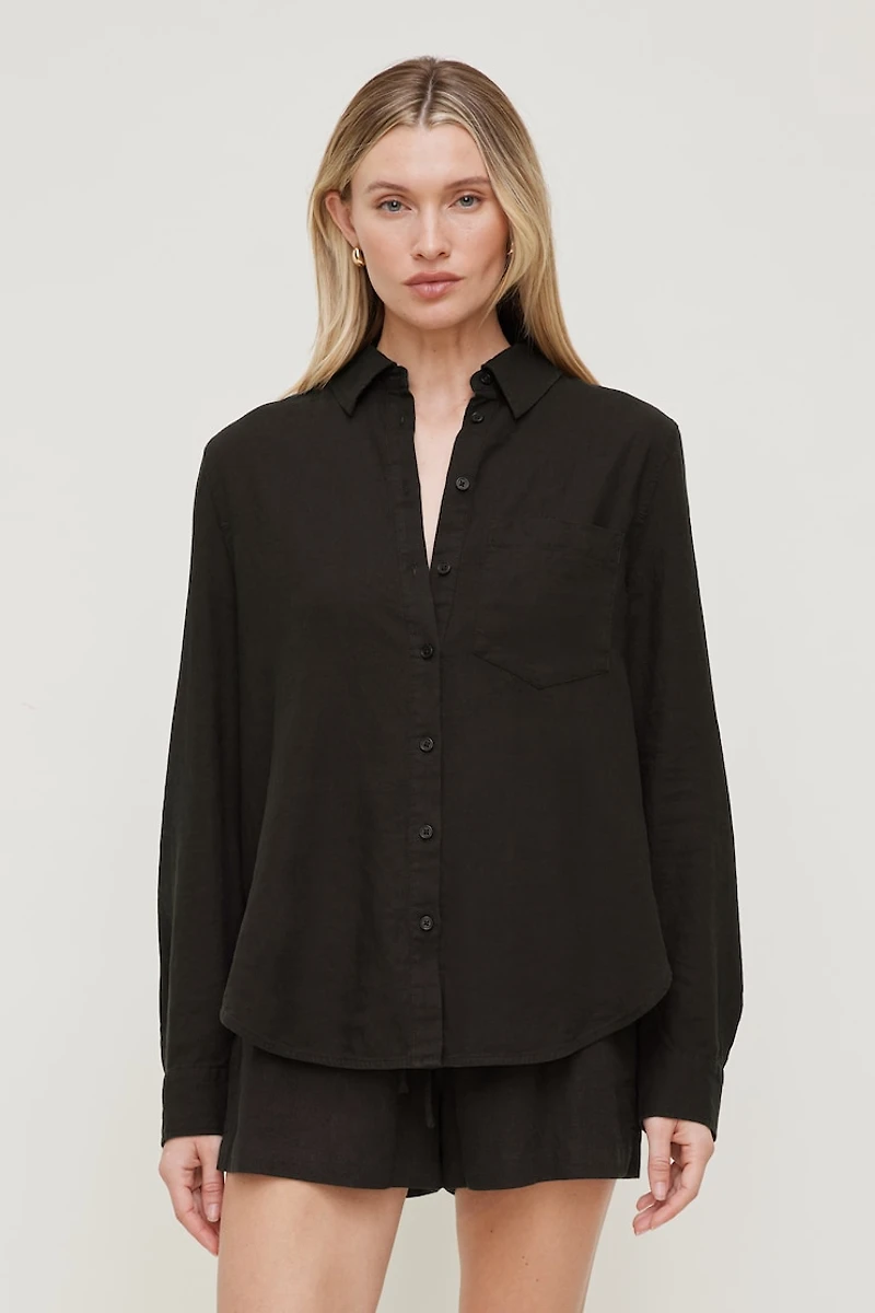 Isla Oversized Linen Shirt