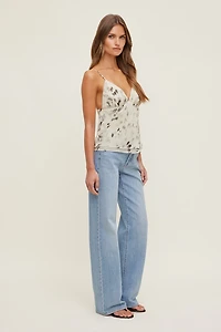 Plunge Babydoll Tank Top