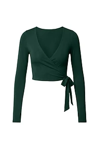 Smooth Long Sleeve Wrap Top