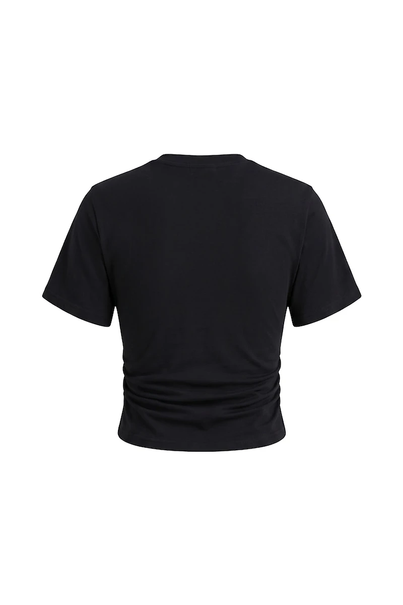 T-shirt à taille cintrée et manches chauve-souris