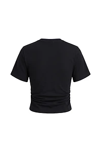 T-shirt à taille cintrée et manches chauve-souris