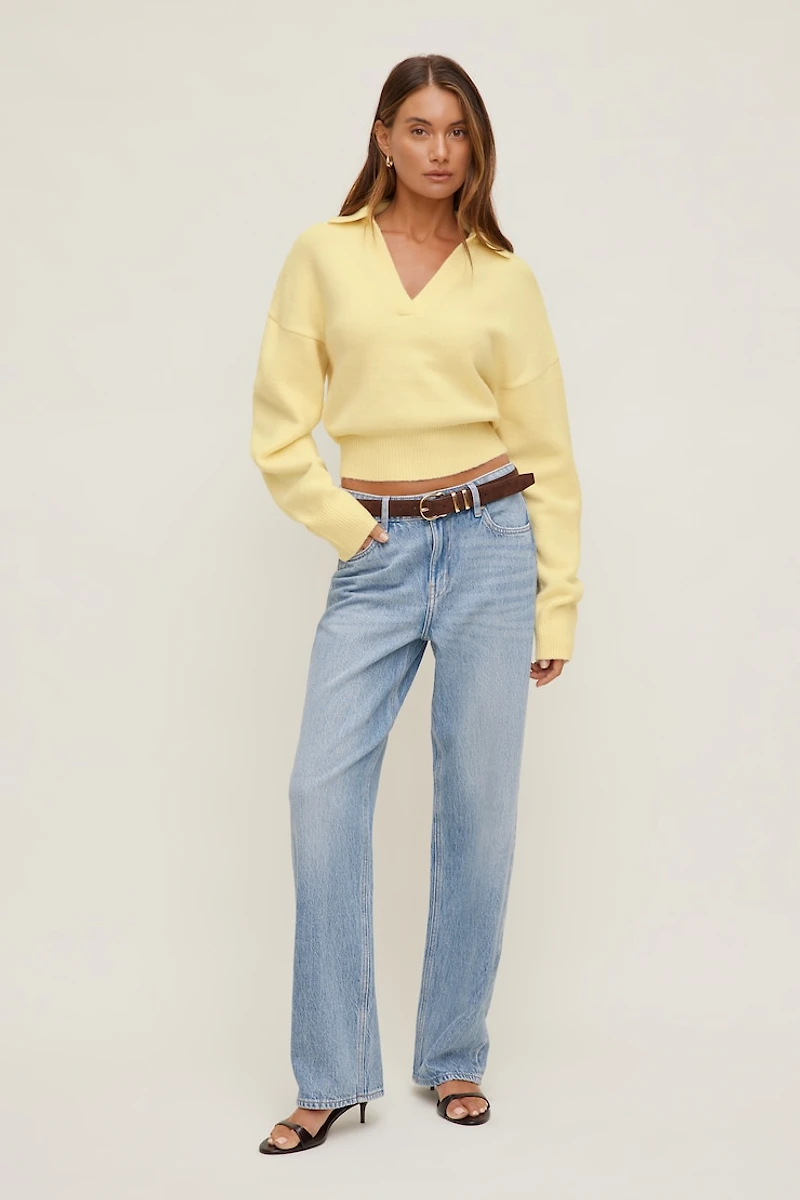 Mika Mid Rise Relaxed Straight Leg Jeans