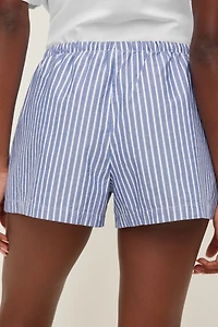 Short à taille haute en coton