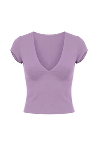Sleek Plunge T-Shirt