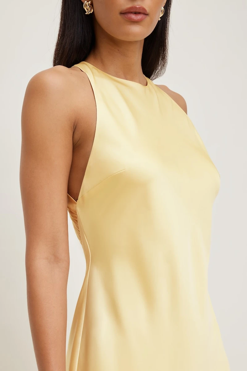 Andy Satin Maxi Dress