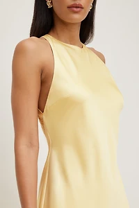 Andy Satin Maxi Dress
