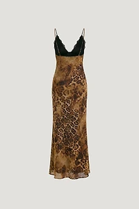 Lace Trim Maxi Dress