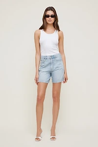 Harper A Line High Rise Denim Shorts