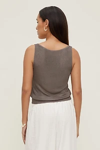 High Shine Sweater Tank Top