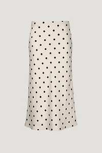 Delila Satin Midi Skirt