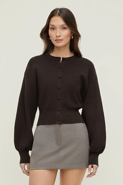 Balloon Sleeve Cardigan