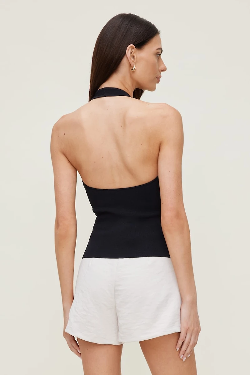 Halter Sweater Tank Top