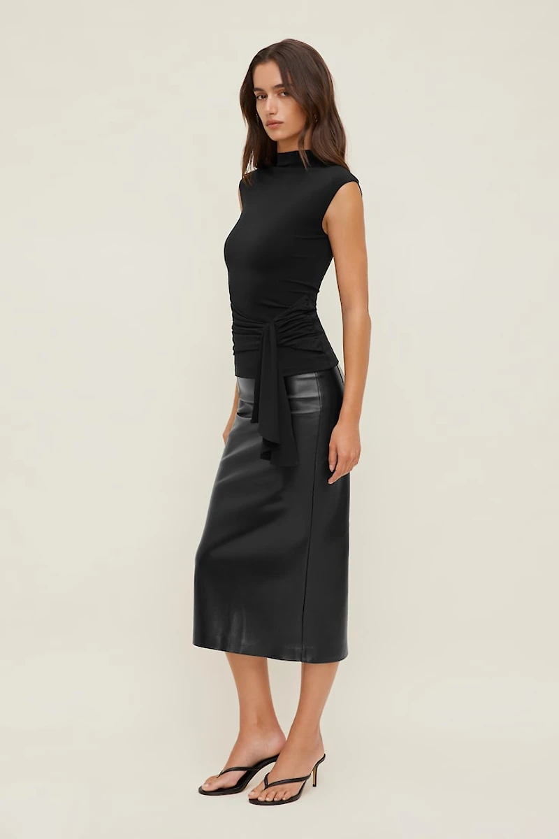 Sculpt Draped Scarf Top