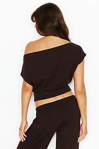 StretchTerry™ Off Shoulder Top