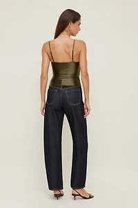Monet Stretch Satin Top