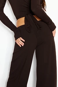Smooth Long Sleeve Wrap Top