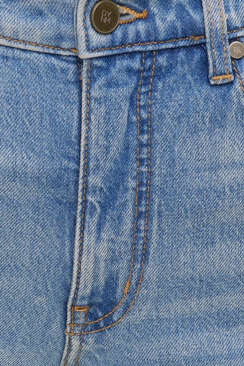 Jean Heidi à taille haute et jambe large