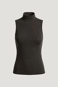 Sleeveless Turtleneck Top