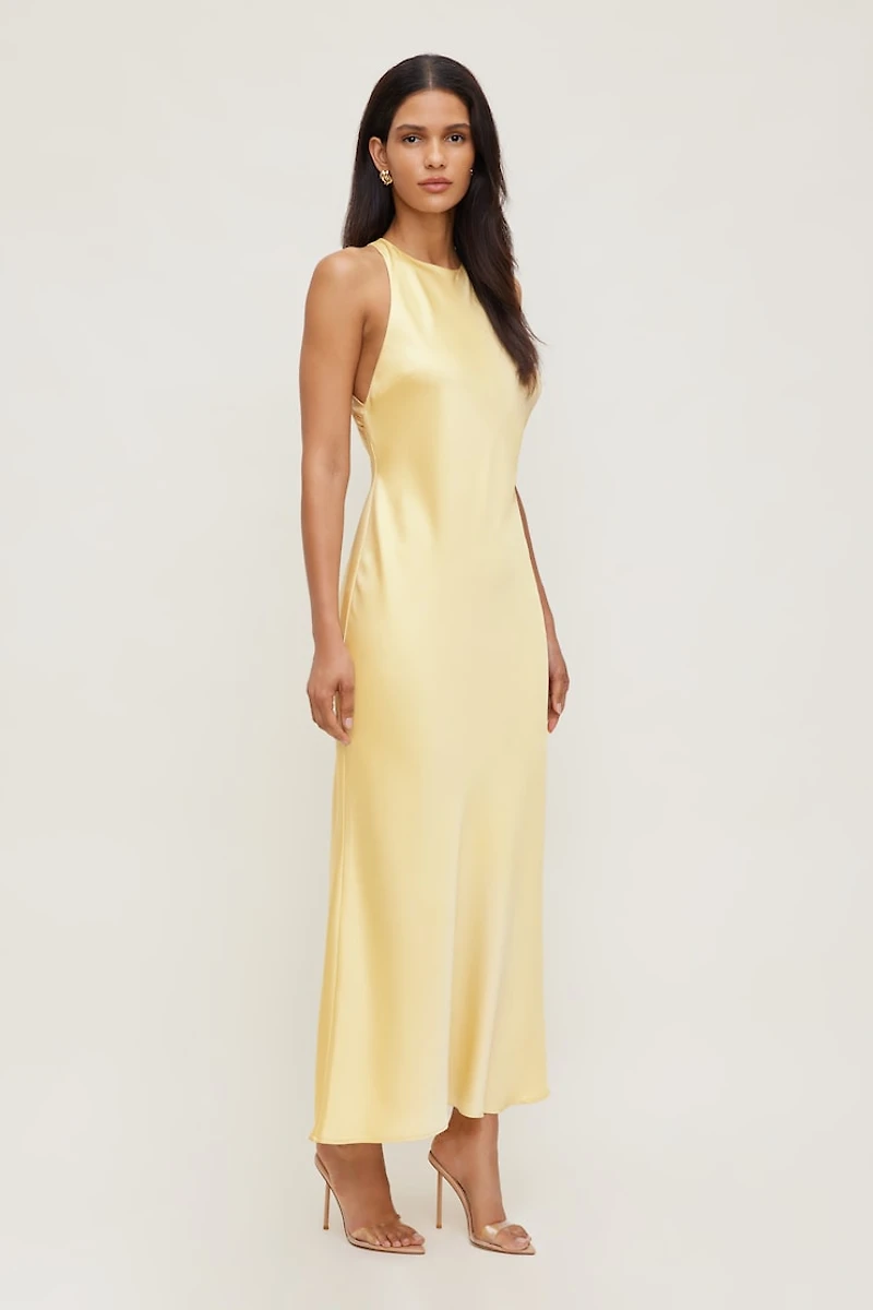 Andy Satin Maxi Dress