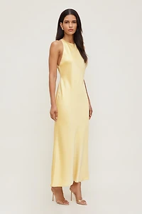 Andy Satin Maxi Dress