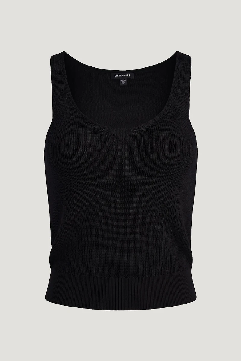 High Shine Sweater Tank Top