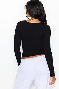 SnatchRib Crossover Longsleeve Top