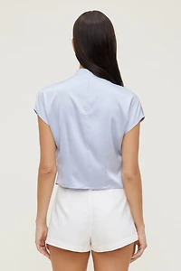 Ella Layered Satin Blouse