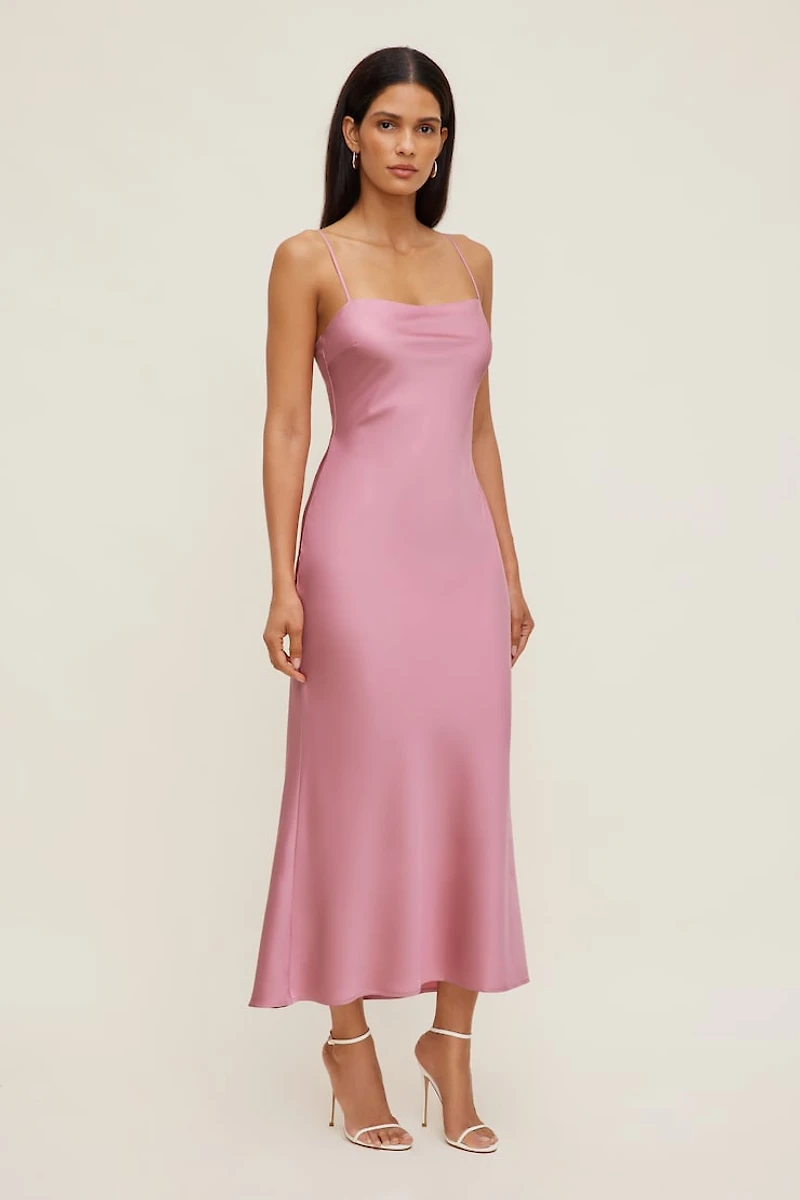 Aubrey Satin Maxi Dress
