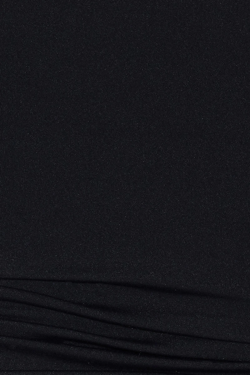 Sleek Plunge Longsleeve Top