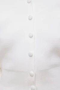 Cardigan à manches bouffantes