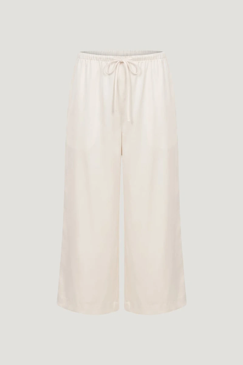 Leo Satin Capri Pants