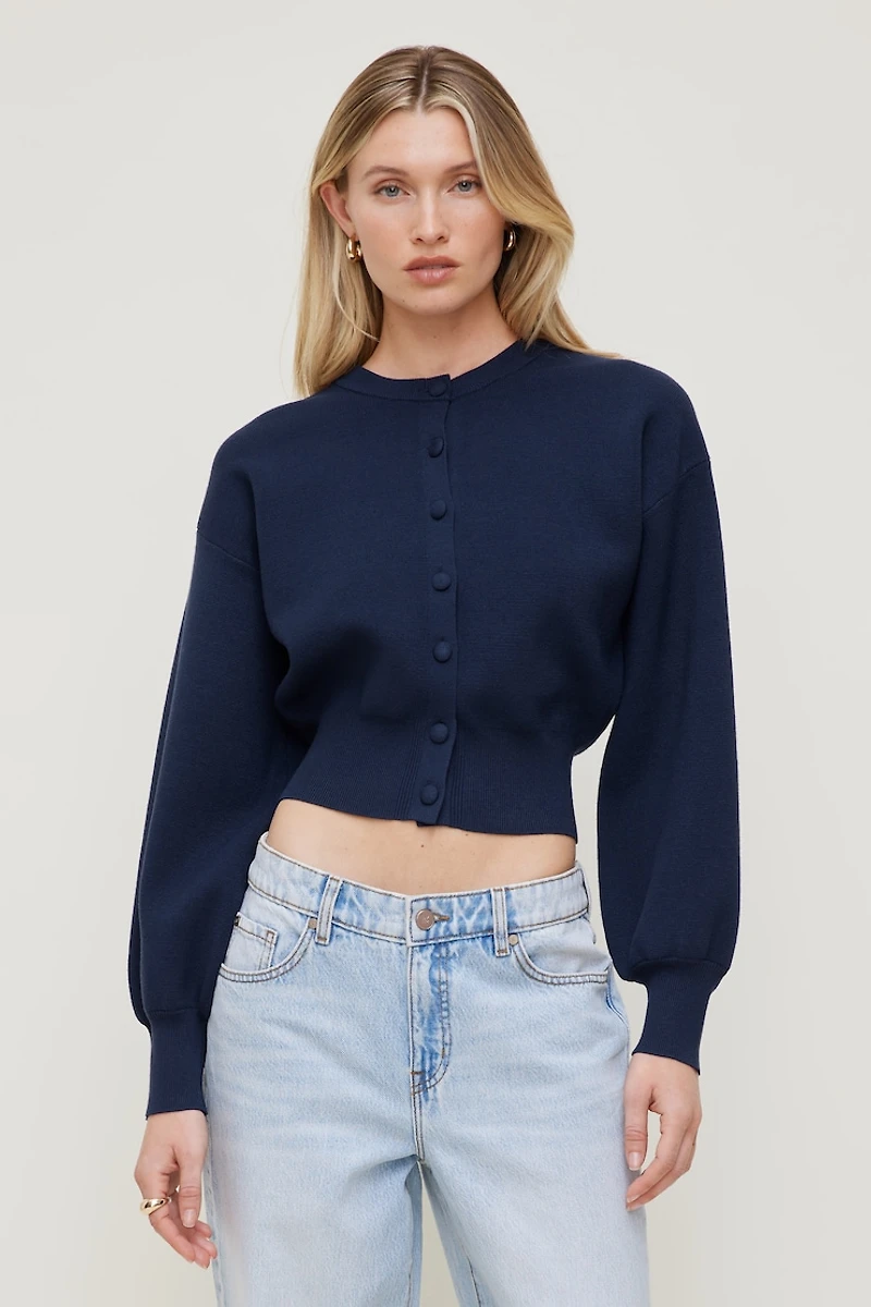 Balloon Sleeve Cardigan