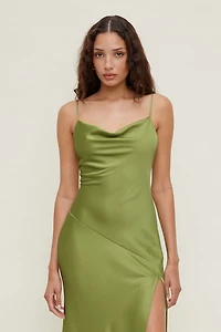Lucia Satin Maxi Slip Dress