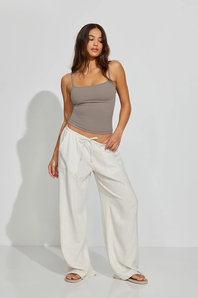 Millie Linen Pull-On Pants