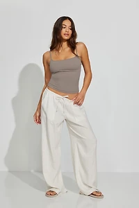 Millie Linen Pull-On Pants